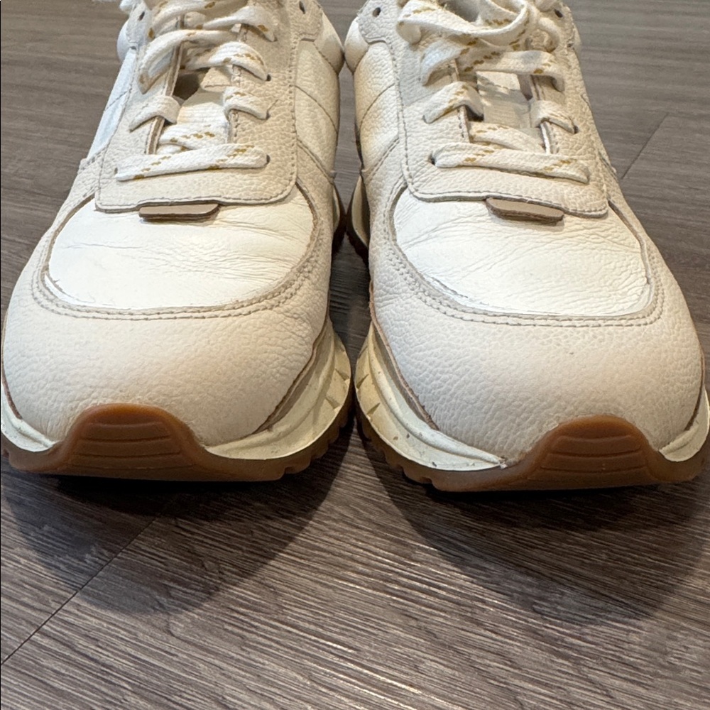 Madewell Kickoff Trainer Sneakers in Neutral Colorblock Leather Unisex W6.5, M 5 - Picture 4 of 11